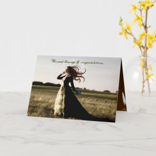 Handfasting Congrats Kaart (Gele Bloem)