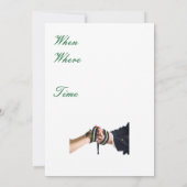 Handfasting groene uitnodiging (Achterkant)