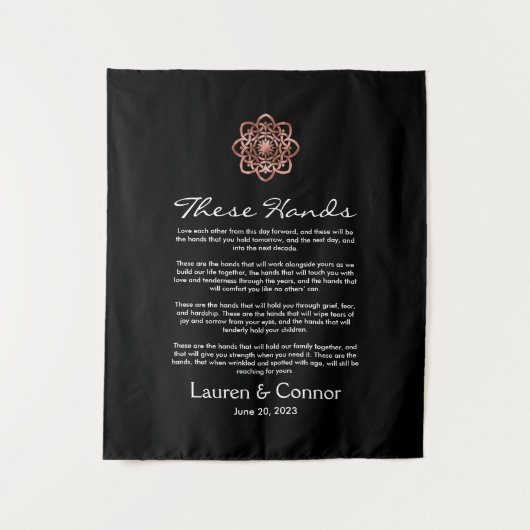 Handfasting Irish Wedding Keepslag Celtic Knot Wandkleed (Voorkant)