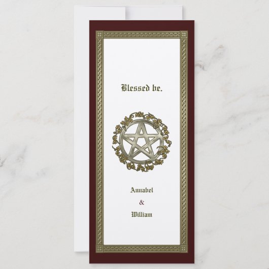 Handfasting Kaart (Achterkant)