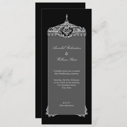 Handfasting Kaart (Voorkant / Achterkant)