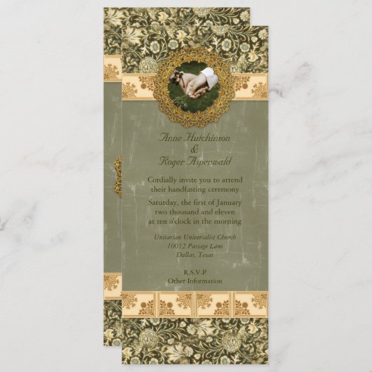 Handfasting Kaart (Voorkant / Achterkant)