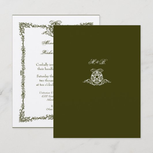 Handfasting Kaart (Voorkant / Achterkant)