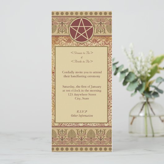 Handfasting Kaart (Staand voorkant)