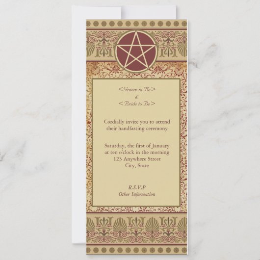 Handfasting Kaart (Voorkant)