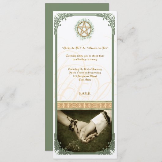 Handfasting Kaart (Voorkant / Achterkant)