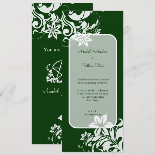 Handfasting Kaart (Voorkant / Achterkant)