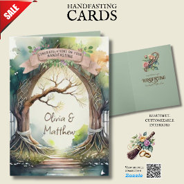 HANDFASTING KAART GEPERSONALISEERDE PAGAN CELTIC D
