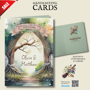 HANDFASTING KAART GEPERSONALISEERDE PAGAN CELTIC D