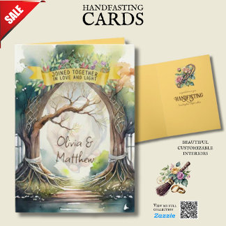 HANDFASTING KAART GEPERSONALISEERDE PAGAN WICCAN �