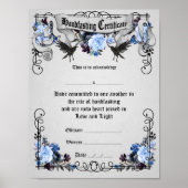 Handfasting Poster - Fantasy Ravens Blue (Voorkant)