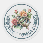 HANDFASTING STICKERS VOOR FAVORS ENVELOPES KOORD (Voorkant)