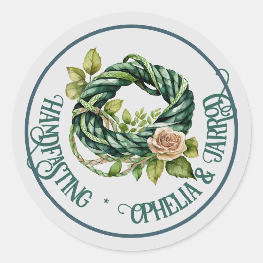 HANDFASTING STICKERS VOOR FAVORS ENVELOPPE SNELKOO (Voorkant)