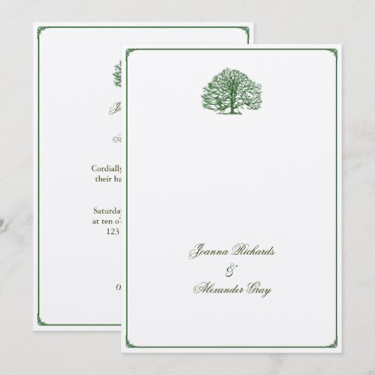 Handfasting Uitnodiging (Voorkant / Achterkant)