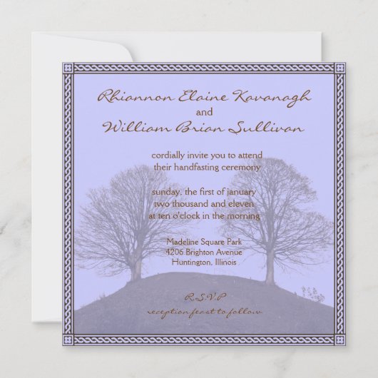 Handfasting Uitnodiging (Achterkant)