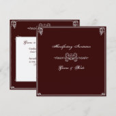 Handfasting Uitnodiging (Voorkant / Achterkant)