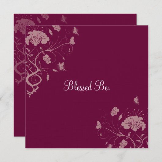 Handfasting Uitnodiging (Voorkant / Achterkant)