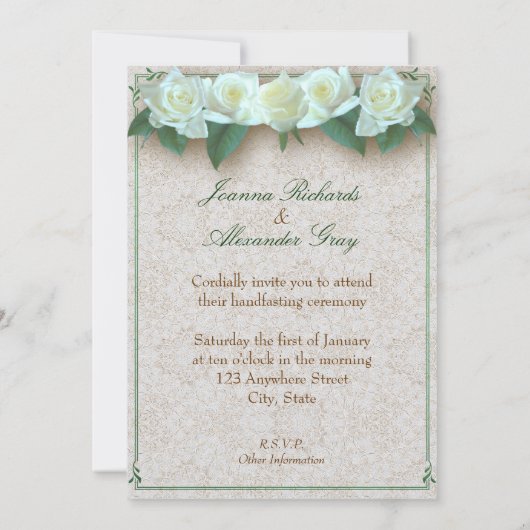 Handfasting Uitnodiging (Achterkant)