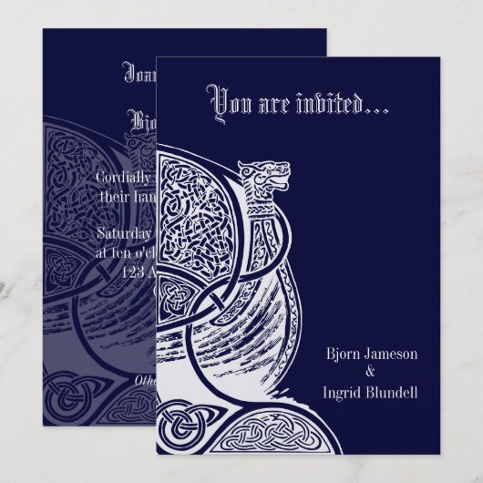 Handfasting Uitnodiging (Voorkant / Achterkant)