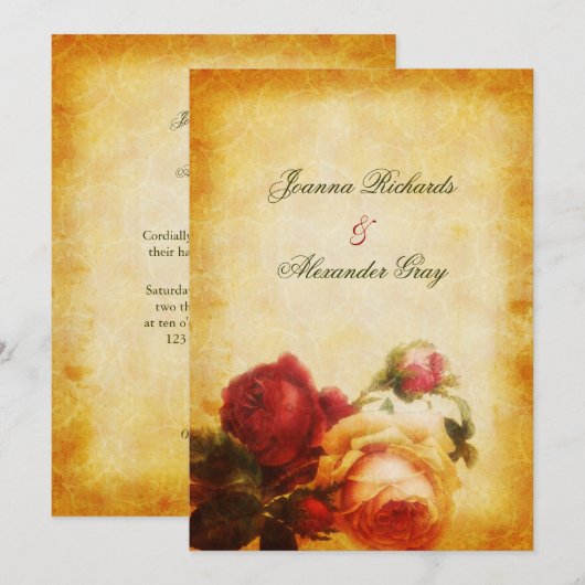 Handfasting Uitnodiging (Voorkant / Achterkant)