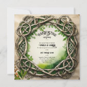 HANDFASTING UITNODIGINGEN CELTIC KNOTS KRAFT (Voorkant)