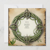 HANDFASTING UITNODIGINGEN CELTIC KNOTS KRAFT (Achterkant)