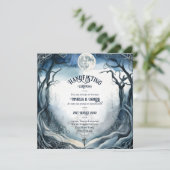 HANDFASTING UITNODIGINGEN DRUID CELTIC WICCA MOON (Staand voorkant)