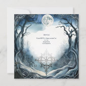 HANDFASTING UITNODIGINGEN DRUID CELTIC WICCA MOON (Achterkant)