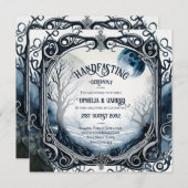 HANDFASTING UITNODIGINGEN DRUID CELTIC WICCA MOON (Voorkant / Achterkant)