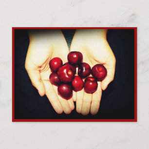 Handful of Ripe Cherries Briefkaart