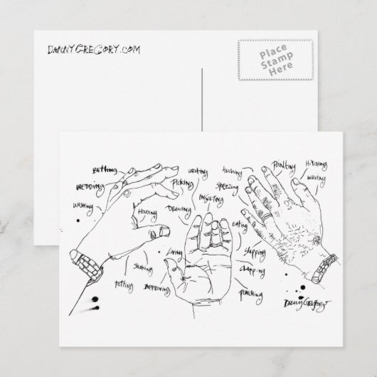 handfuncties briefkaarten (Voorkant / Achterkant)