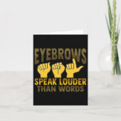 Handgebaar Doof Gehoorverlies Bewustzijn 5  Kaart (Voorkant)