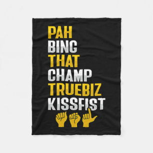 Handgebaar Doof Gehoorverlies Bewustzijn 8 Fleece Deken