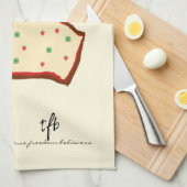 Handgebaar Strawberry-Kiwi Pizza Theedoek (Quarter Fold)
