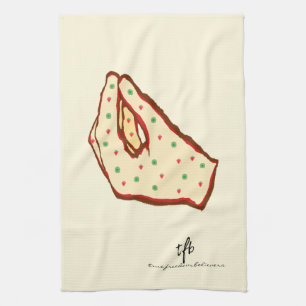 Handgebaar Strawberry-Kiwi Pizza Theedoek
