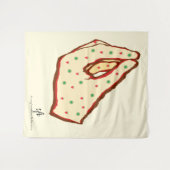 Handgebaar Strawberry-Kiwi Pizza Wandkleed (Voorkant (horizontaal))