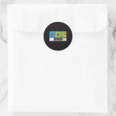 Handgebarentaal voor Deaf Pride en Deaf Awarene Ronde Sticker (Tas)