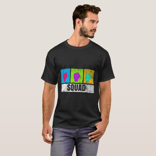 Handgebarentaal voor Deaf Pride en Deaf Awarene T-shirt (Voorkant volledig)