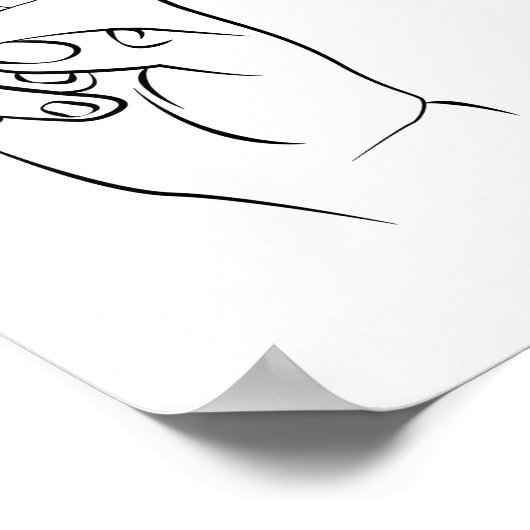 Handgebarsten Poster (Hoek)