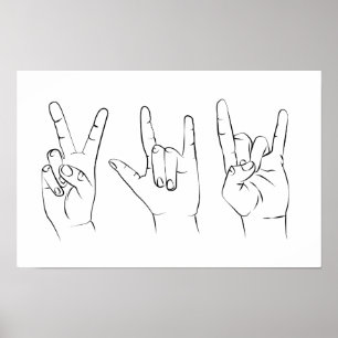 Handgebarsten Poster