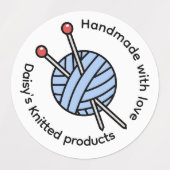 Handgebreide Gebreide Gepersonaliseerd Labels (Design 2)