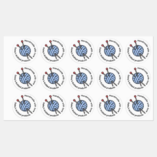 Handgebreide Gebreide Gepersonaliseerd Labels (Vel)