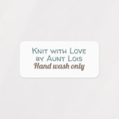 Handgebreide reinigingsinstructies Labels (Design 1)