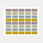 Handgebreide reinigingsinstructies labels (Vel)