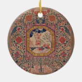 Handgebreide tapijt waarin de droom van Jacob, Elz Keramisch Ornament (Achterkant)