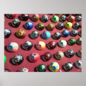 Handgekleurd kleurig Poster van de schedel (Voorkant)