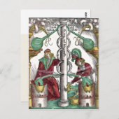 Handgekleurde Alchemy Tools Briefkaart (Voorkant / Achterkant)