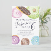 Handgekleurde donuts eclairs, gevriesdroogd kaart (Staand voorkant)