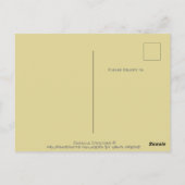 Handgekleurde Funky Cactus bloemen | Briefkaart (Achterkant)