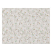Handgekleurde witte Magnolia op Blush Tafelkleed (Voorkant (Horizontaal))